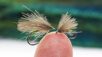 Tying a Lifelike & Deadly Grannom Caddis – Mojo Yarn, CDC & Hare Magic!