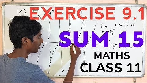 TN Class 11 Maths Limits and Continuity Exercise 9.1Q.No.15 Differential Calculus TN Syllabus