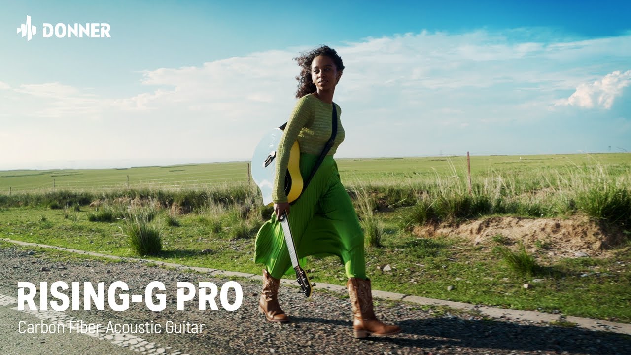 Perfect Stability, Mellow Tone. Donner carbon fiber acoustic guitar RisingG Pro丨Donner