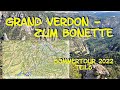 Teil 6  sommertour2022  grand verdon bis la bonette