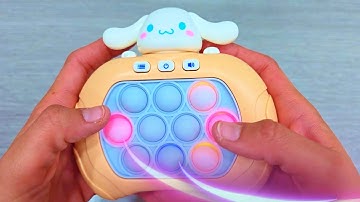Pop It Game Unboxing and Review 2024 - So Satisfying Electric Game Console Fidget Toy ASMR  #kuromi