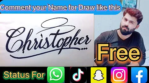 Christopher Name Signature Calligraphy Status | Ho...