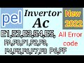 Pel inverters Ac Error Codes | pel air conditioning error codes | pel Dc inverter Ac Error Codes |