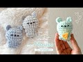 【かぎ針編み】ミニねずみの編み方｜編み図｜100均材料で作る毛糸のあみぐるみ🐭｜Mini Mouse Amigurumi Crochet | Tutorial for Beginners