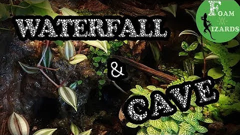 DIY vivarium waterfall + cave