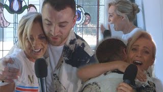 Sam Smith Surprises Fan In Her Living Room | Carrie & Tommy