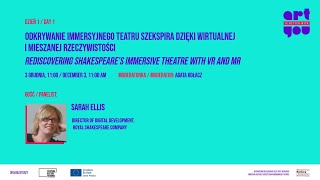 ART IS BETTER WITH YOU: Sarah Ellis, Royal Shakespeare Company