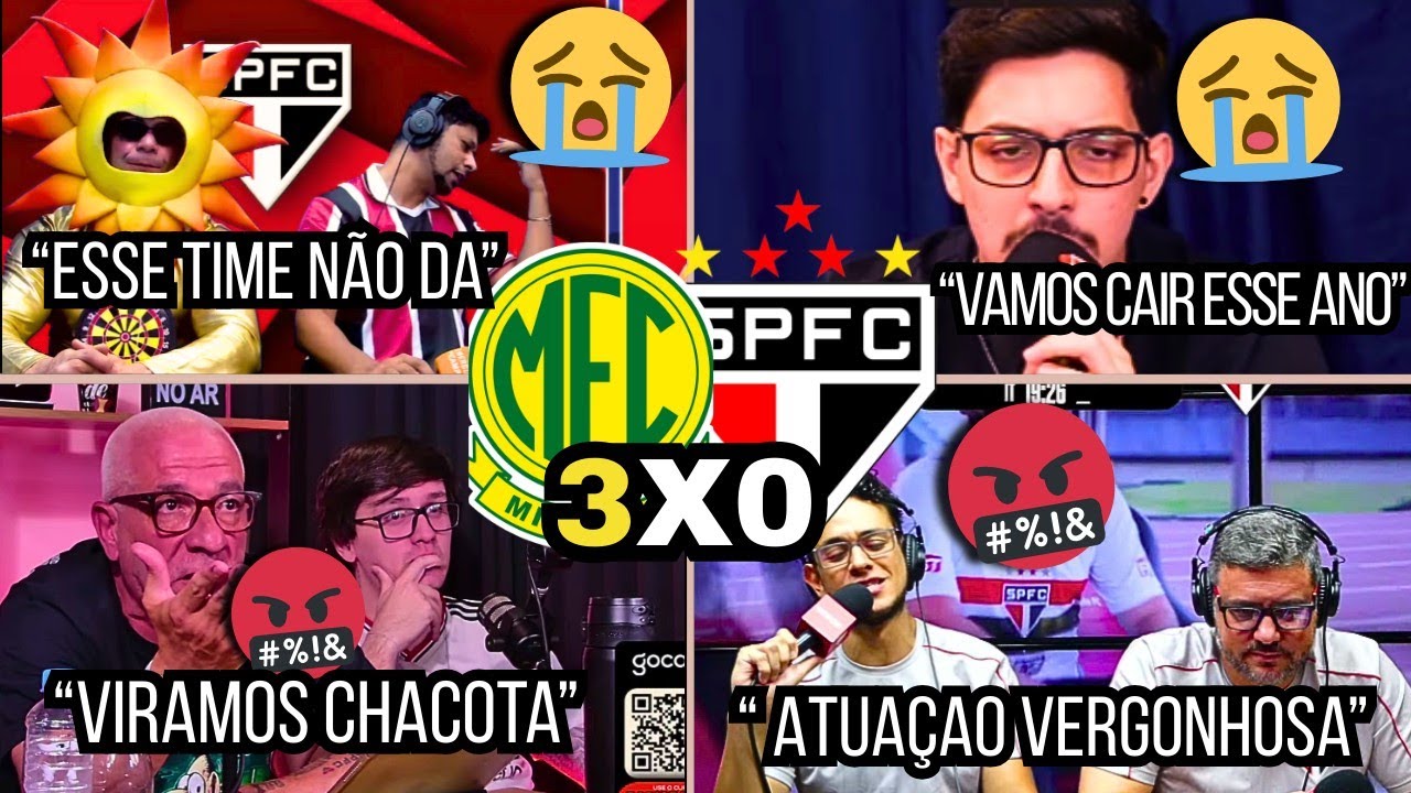 REAÇÕES DOS SÃO PAULINOS REVOLTADOS NA GOLEADA DO MIRASSOL 3X0 SÃO PAULO - CAMPEONATO PAULISTA 2026