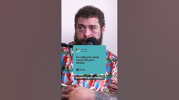 Thumbnail of Post Malone reveals his favorite lyric off his new album, AUSTIN #callherdaddy #postmalone #podcast