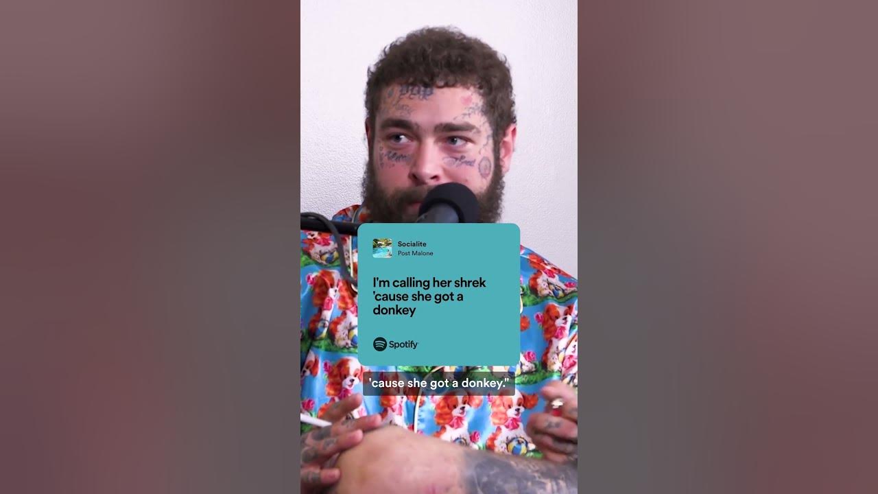 Post Malone reveals his favorite lyric off his new album, AUSTIN #callherdaddy #postmalone #podcast