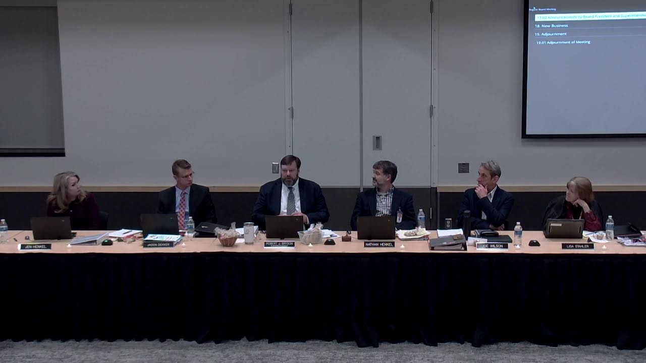 School Board Meeting - 1/15/26