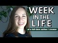 My week as a FULL TIME AUTHOR / YOUTUBER: Creating Merch, Editing Books, Videos, & Burn Out