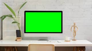 Computer || PC || Green Screen Animation Video Play On