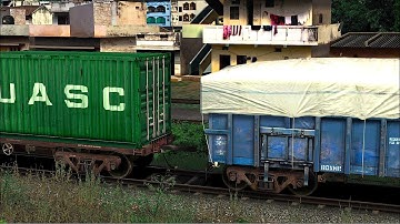 BOXN WAGON COUPLING SHIP CONTAINER | BUMPY RAILROAD | Train Simulator | Railwork | RAILWAY RITAM