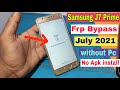 Samsung J7 Prime Google Account Bypass July 2021 | Without Pc | No APK Install | No Gmail | 100% OK