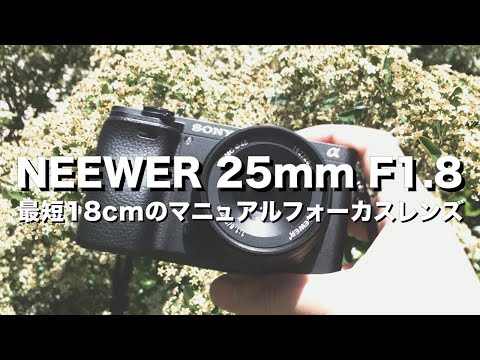 NEEWER 25mm F1.8レビュー。最短18cmの格安マニュアルフォーカスレンズ