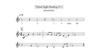 Virtual Sight Reading Level 3.1 (French Horn)