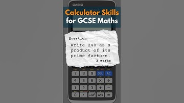 How to carry out PRIME FACTORISATION | Casio fx-991EX Calculator Skills for GCSE Maths