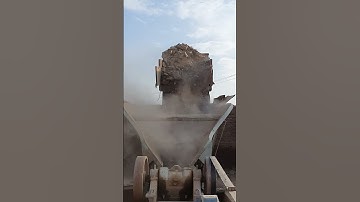 Stones Unloading for Crushing #asmr #crushing #stone#shortsyoutube #shortsvideo #shorts #rockbreaker