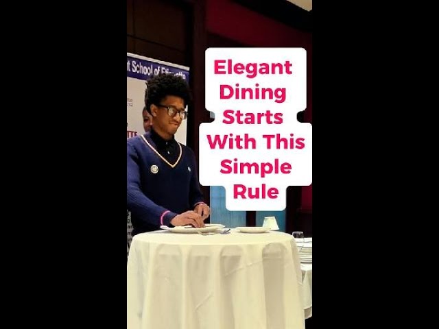 Elegant Dining Starts With This Simple Rule #shorts