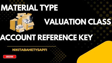 # SAP MM #Create valuation Class and Account Category Reference # Assign with material type