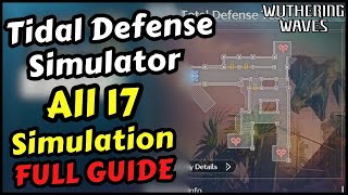 Tidal Defense Simulator Pass Full Guide All 17 Simulation | Wuthering Waves 2.6