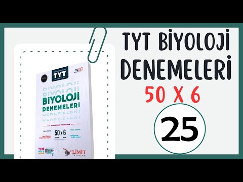 25. TYT Biyoloji Denemesi - Limit Yayınları