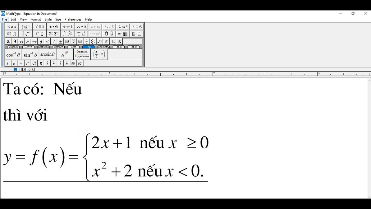 Hướng dẫn gõ tiếng việt có dấu trong mathtype - youtube