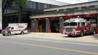 New Rochelle FD Ambulance 30A1 & Engine 21 Responding
