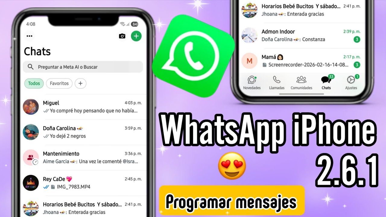 WhatsApp Estilo iPhone ACTUALIZADO | MB iOS v2.6.1 | Programar Mensajes en WhatsApp iPhone 🔥