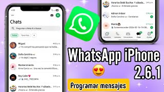 WhatsApp Estilo iPhone ACTUALIZADO | MB iOS v2.6.1 | Programar Mensajes en WhatsApp iPhone 🔥