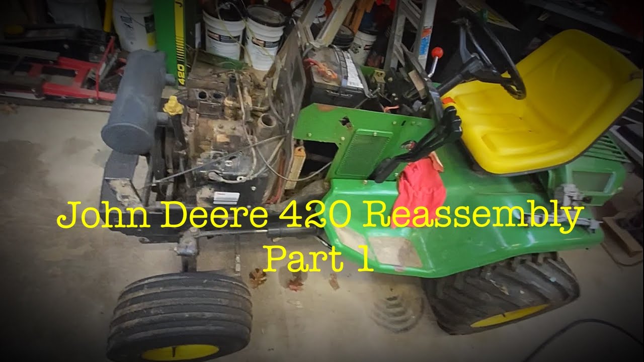 John Deere 420 Reassembly Part 1 Leaking Intake Manifold Repair