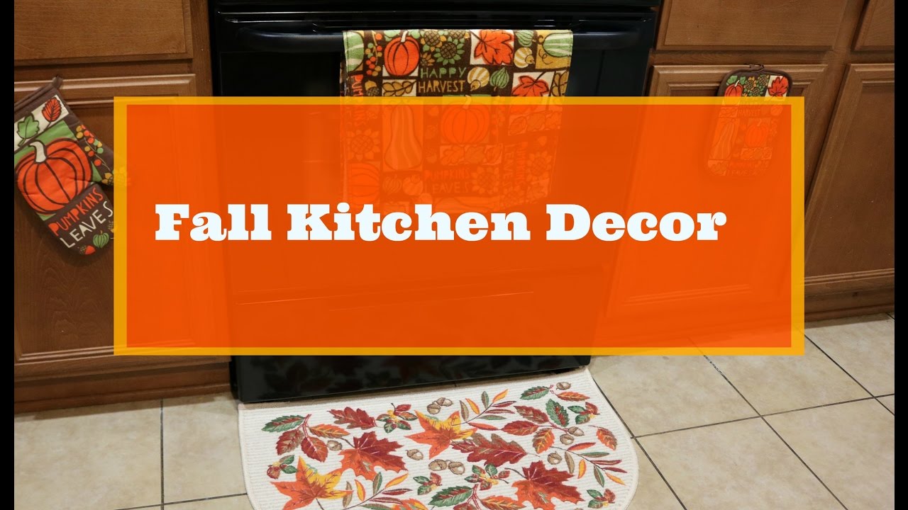Fall Decor On A Budget | Inexpensive Ways To Decorate Your Kitchen For Fall! - YouTube