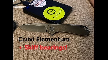 Civivi Elementum Skiff Bearings install