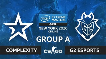 CS:GO - G2 Esports vs. Complexity [Vertigo] Map 2 - IEM New York 2020 - Group A - EU