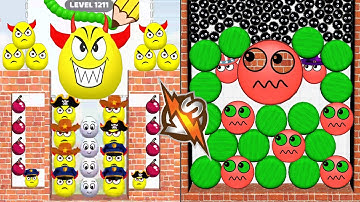 DRAW TO SMASH vs HIDE BALL - All Levels New UPDATE Satisfying Double gameplay Walkthrough ios #hide