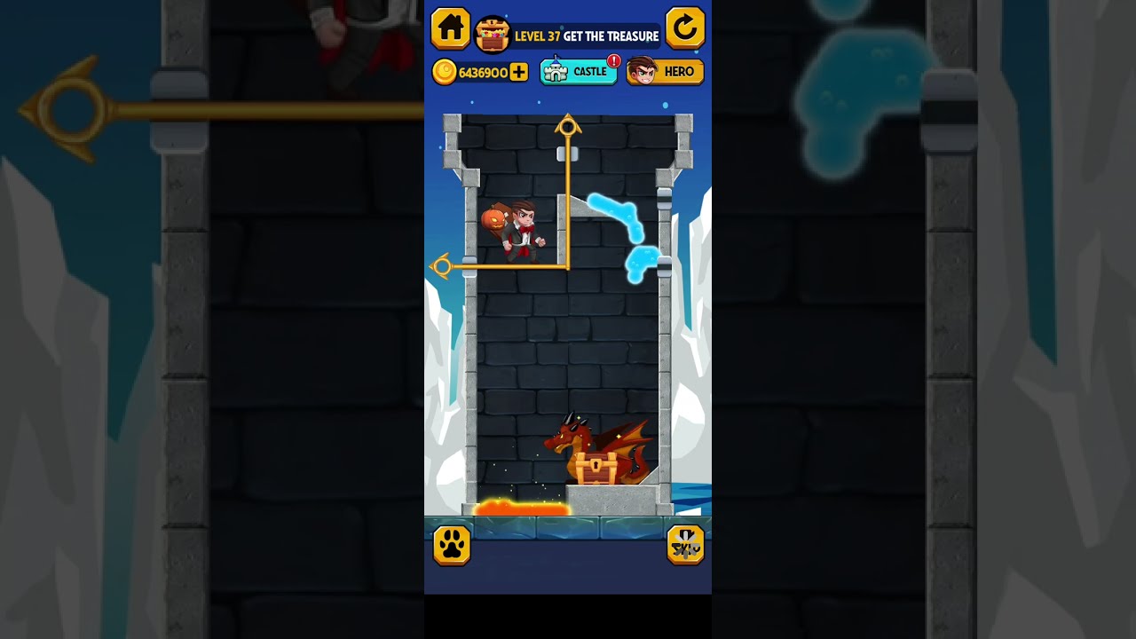 Rescue Hero Level 37 gameplay (iOS Android)