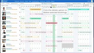 How to Bulk Delete Bookings on Scheduling Chart