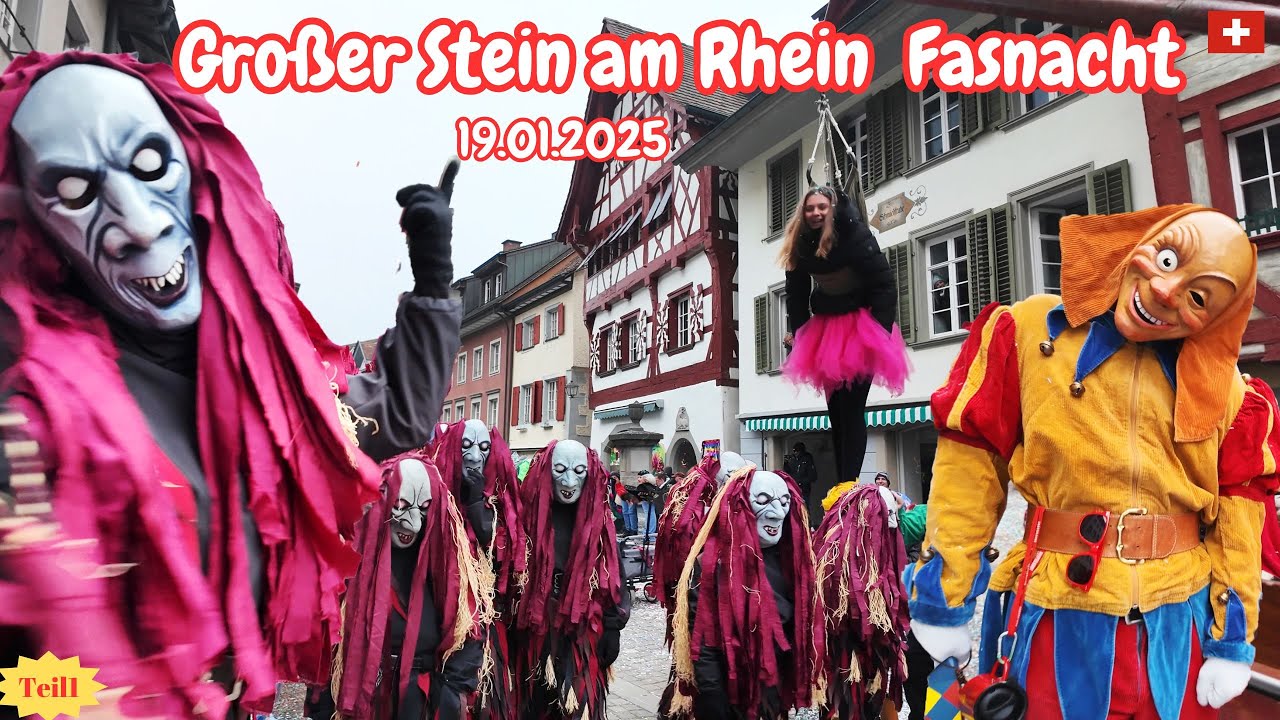 🇨🇭Stein am Rhein Großer Internationaler Fasnacht 19.01.2025/ Switzerland // (Teil 1)
