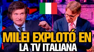 MILEI EXPLOTÓ EN LA TV ITALIANA 🇮🇹