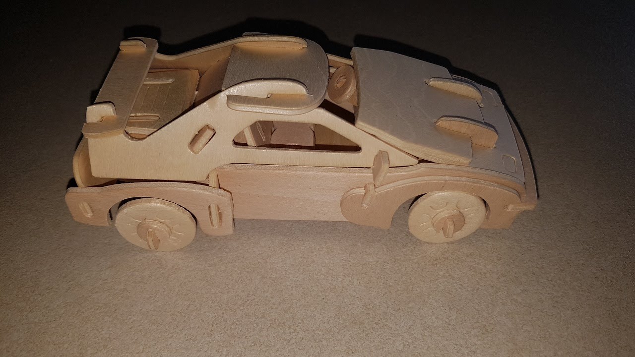 HOW TO MAKE A WOODEN TOY CAR YouTube