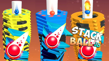 Stack Balls 3D Game : Satisfying and Relaxing Gameplay Walkthrough | IOS, Android 🏆🔥