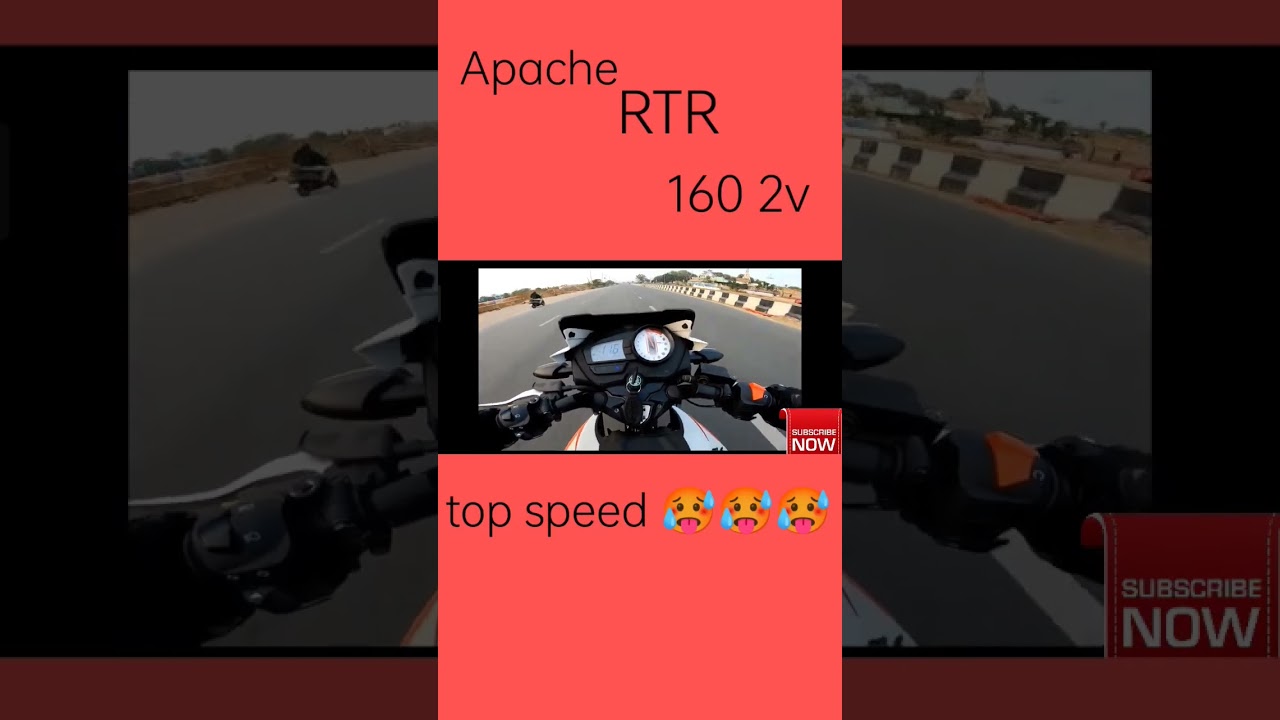 Apache RTR 160 2v top speed test 🥵🥵