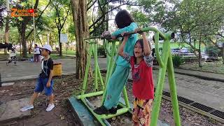 Arena Olahraga dan Bermain anak juga ada di Taman Kamboja Banjarmasin #ayokebanjarmasin