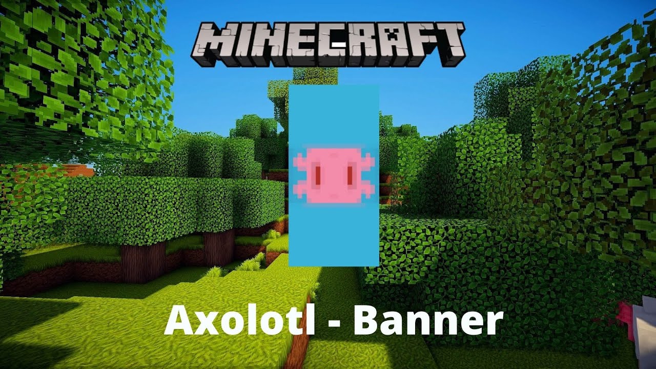 Minecraft Axolotl Banner YouTube