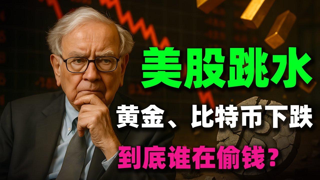 美股、黃金、比特幣全跳水：到底誰在偷錢？撕開美股「虛胖」巨人最後的遮羞布。