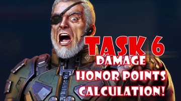 Task 6 War Robots DSC Boot Camp - Damage Dealing Honor Points Calculation - War Robots Event