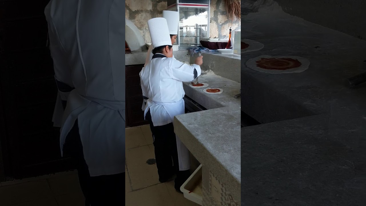 Fresh pizza at Royal Solaris