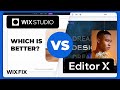 Wix studio vs editor x  wix fix