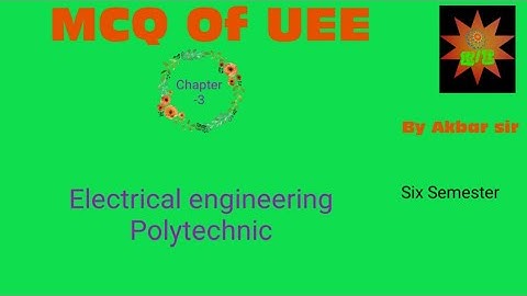 MCQ OF Electrolyte Process||UEE||Electrical||Polytechnic